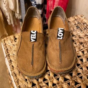 OVELO Vegan Suede Love Rainbow Stitch Loafer 7.5
